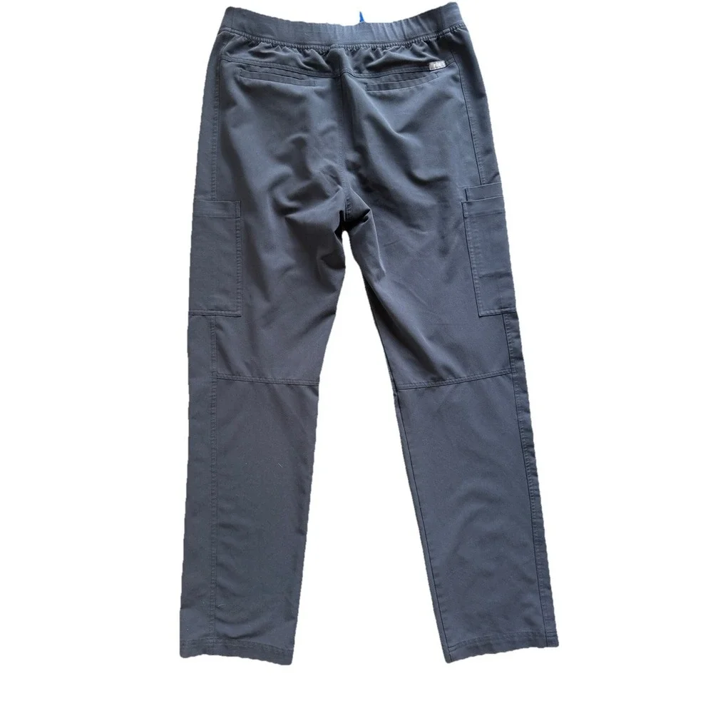 FIGS Axim Technical Collection Scrub Pants Mens Large Gray Cargo Stretch Medical